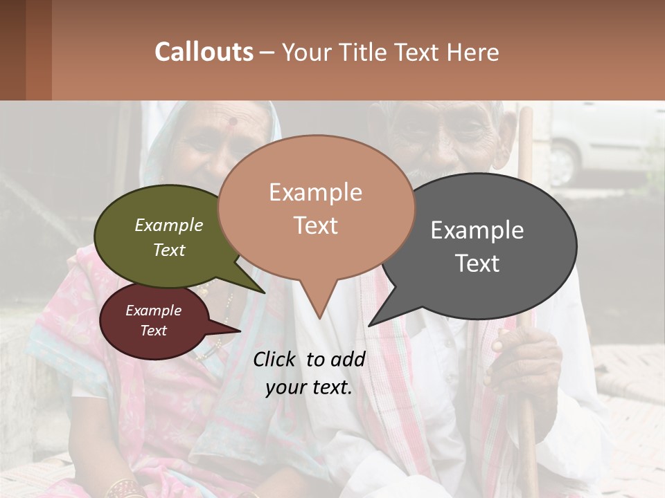 A Couple Of People Standing Next To Each Other PowerPoint Template