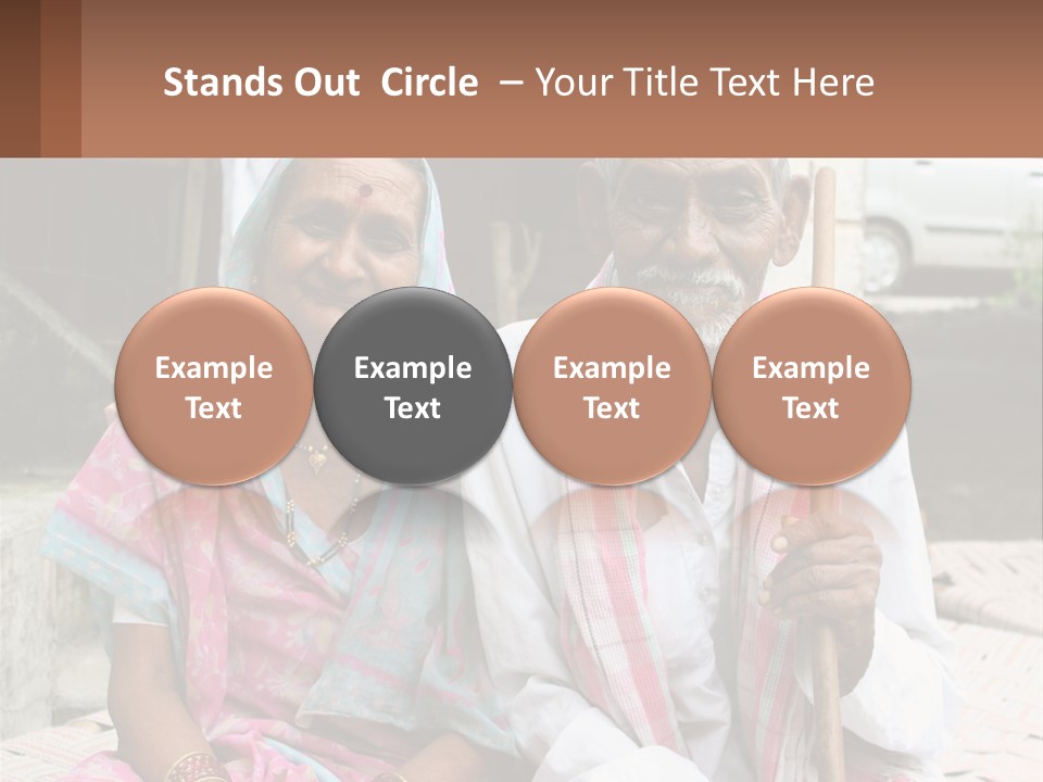 A Couple Of People Standing Next To Each Other PowerPoint Template