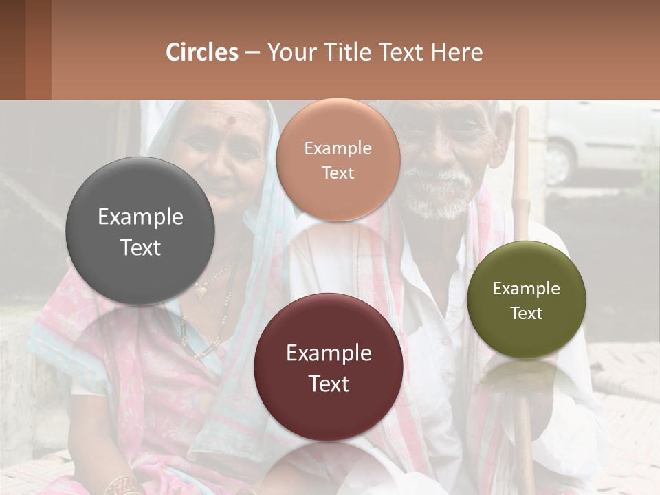 A Couple Of People Standing Next To Each Other PowerPoint Template