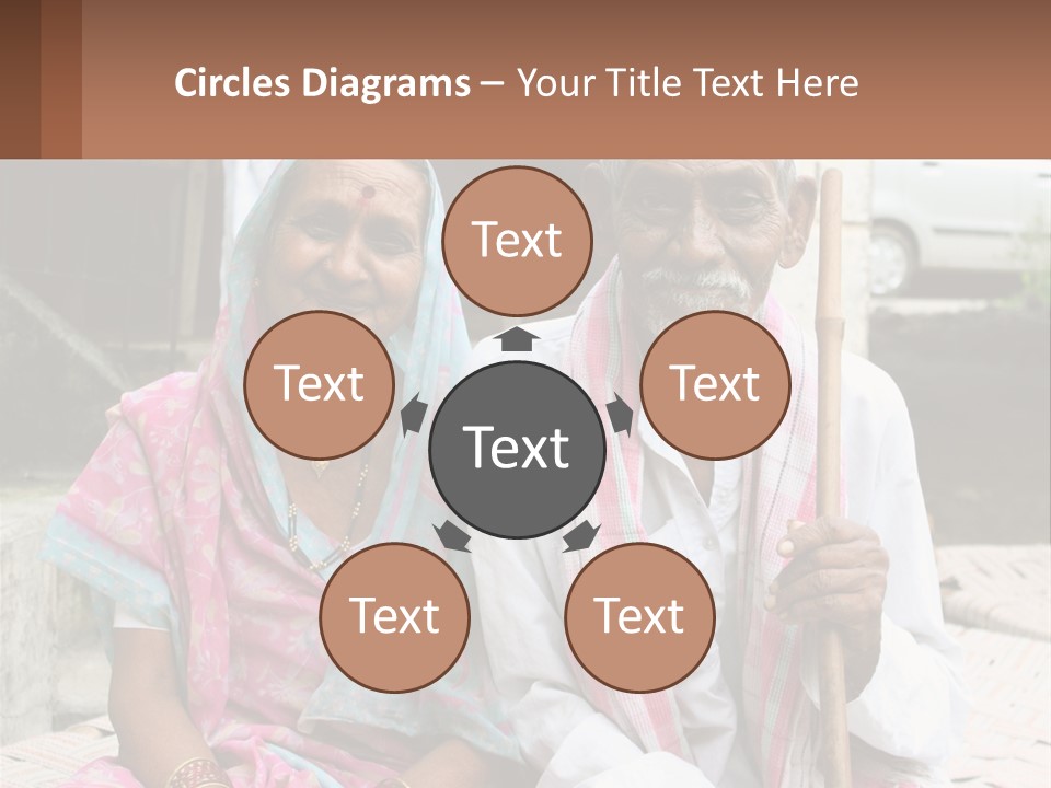 A Couple Of People Standing Next To Each Other PowerPoint Template