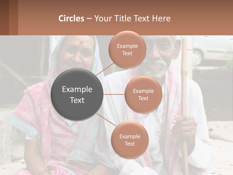 A Couple Of People Standing Next To Each Other PowerPoint Template