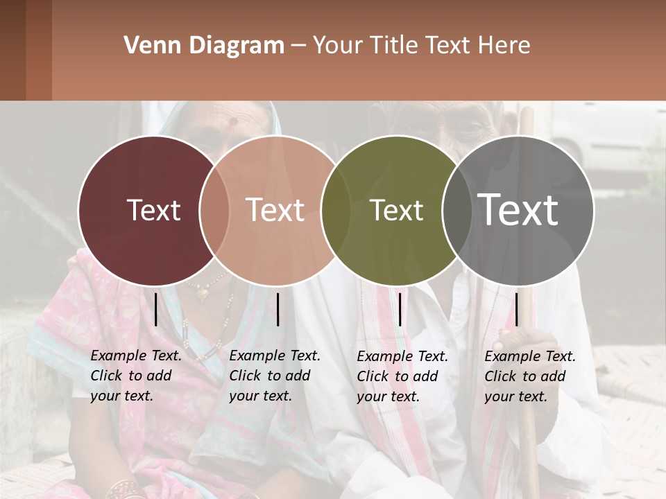 A Couple Of People Standing Next To Each Other PowerPoint Template
