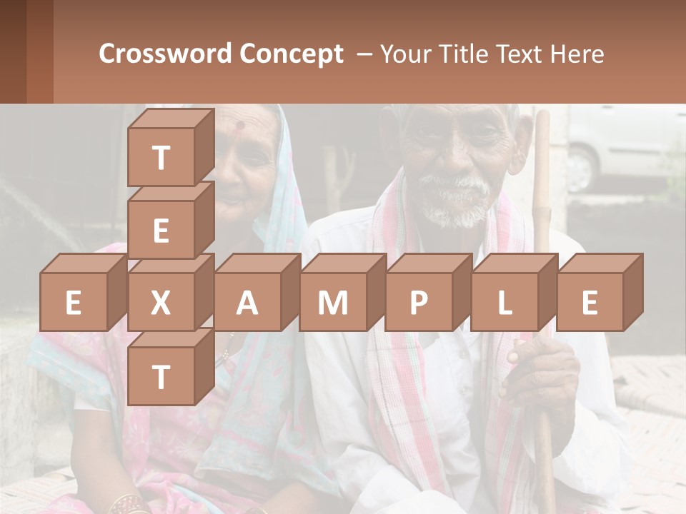 A Couple Of People Standing Next To Each Other PowerPoint Template