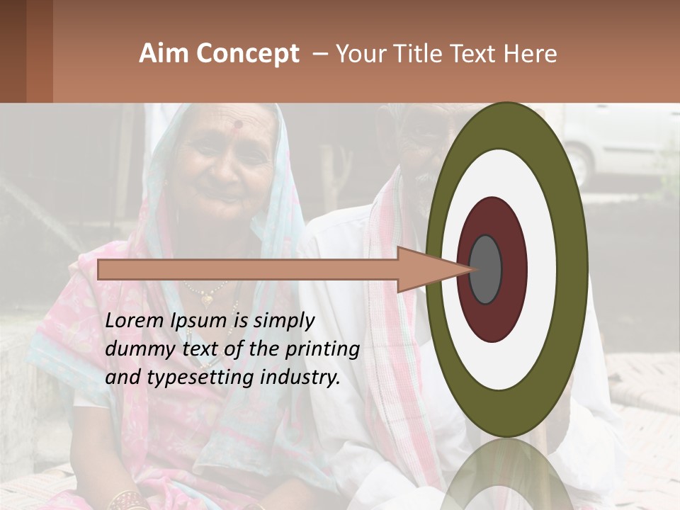 A Couple Of People Standing Next To Each Other PowerPoint Template