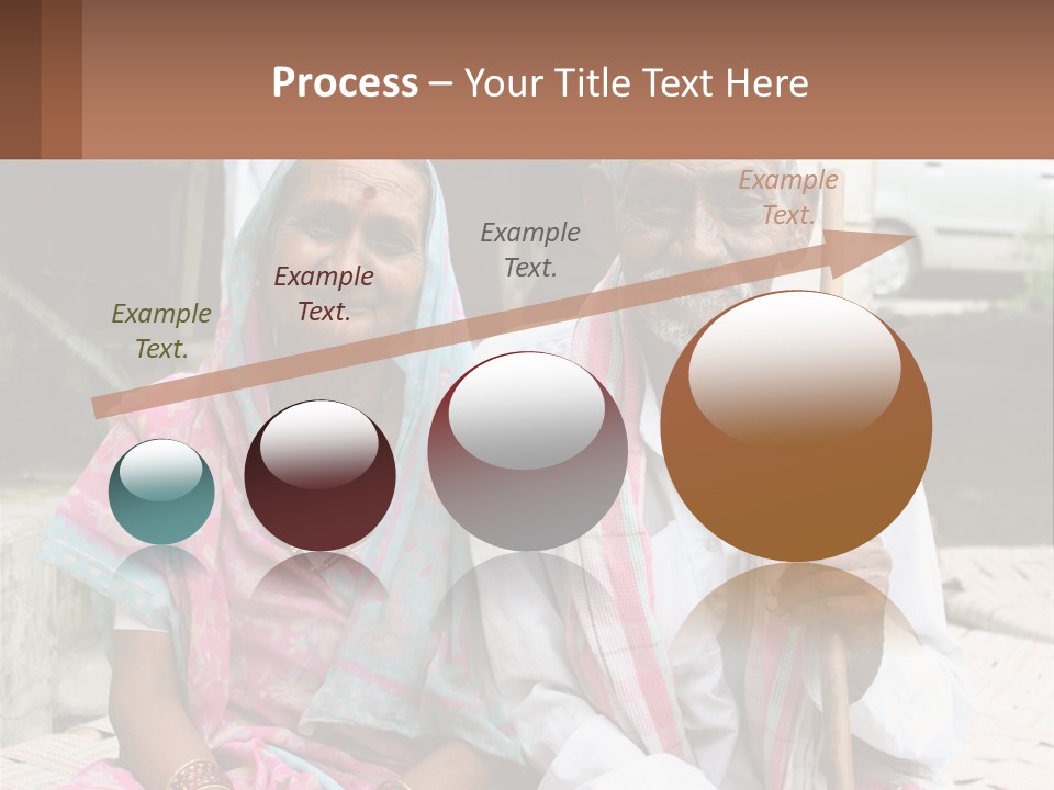 A Couple Of People Standing Next To Each Other PowerPoint Template