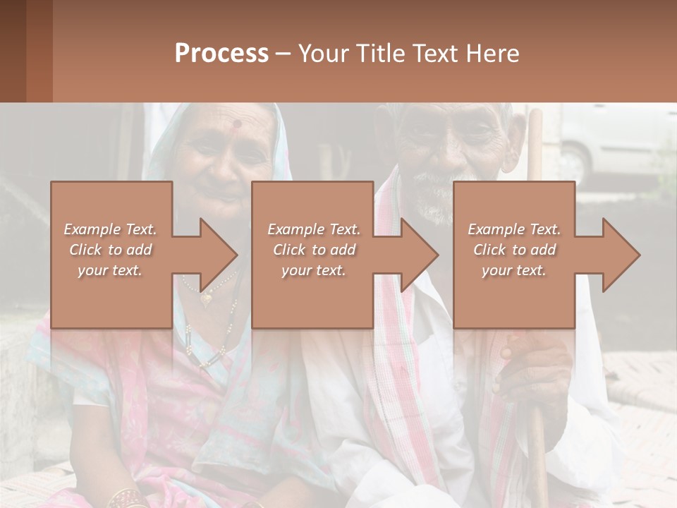 A Couple Of People Standing Next To Each Other PowerPoint Template