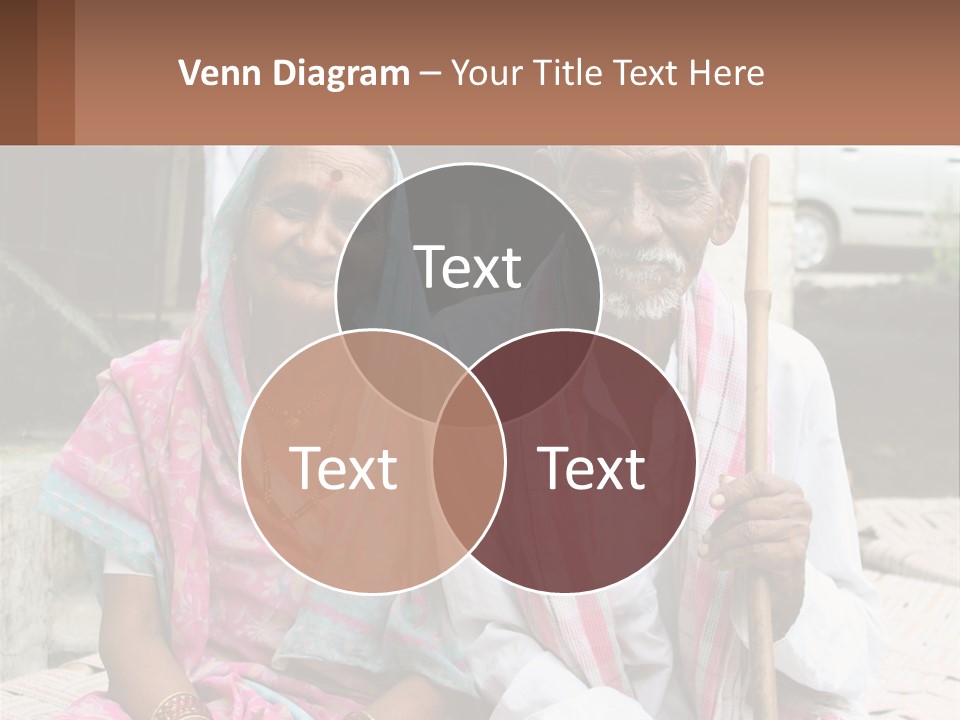 A Couple Of People Standing Next To Each Other PowerPoint Template