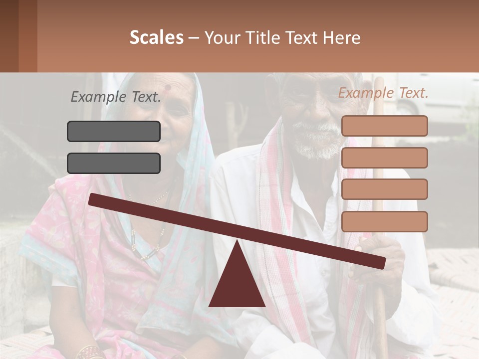 A Couple Of People Standing Next To Each Other PowerPoint Template