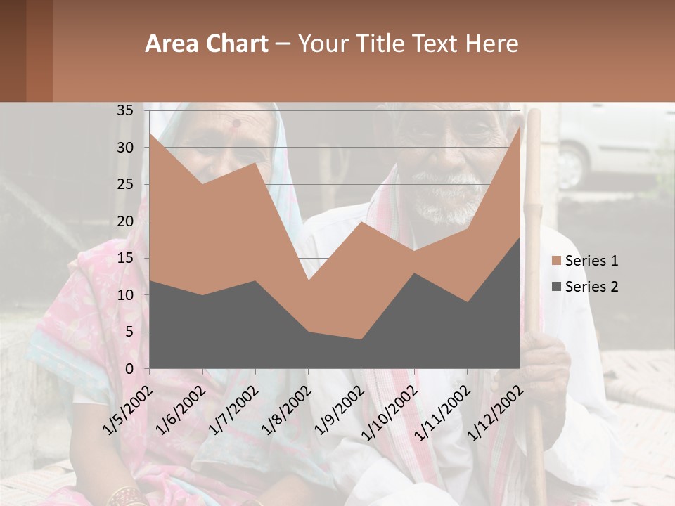 A Couple Of People Standing Next To Each Other PowerPoint Template