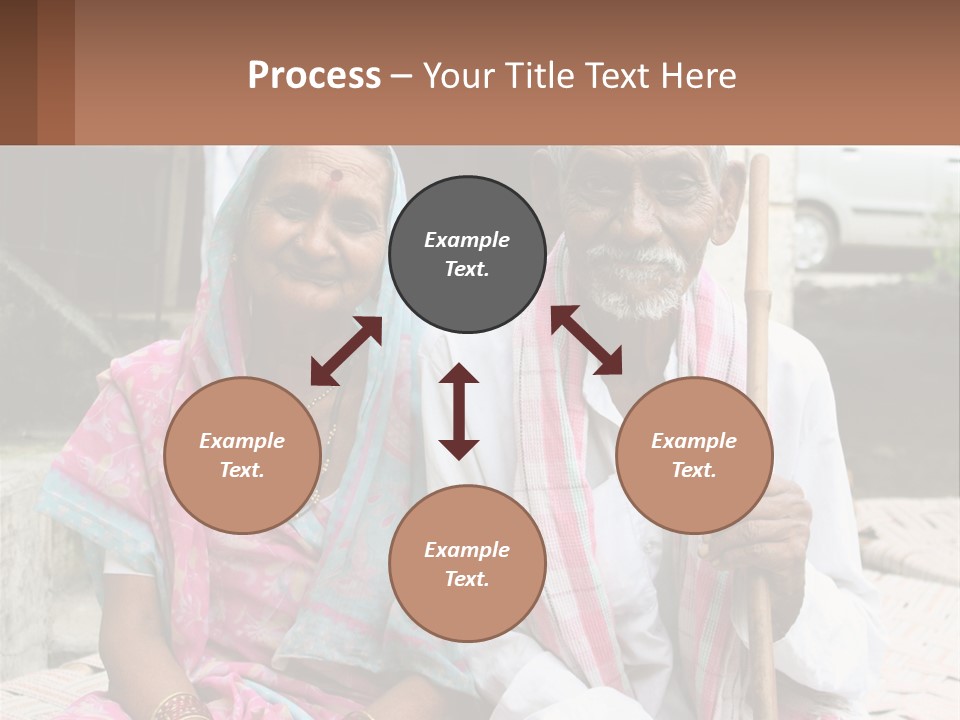 A Couple Of People Standing Next To Each Other PowerPoint Template