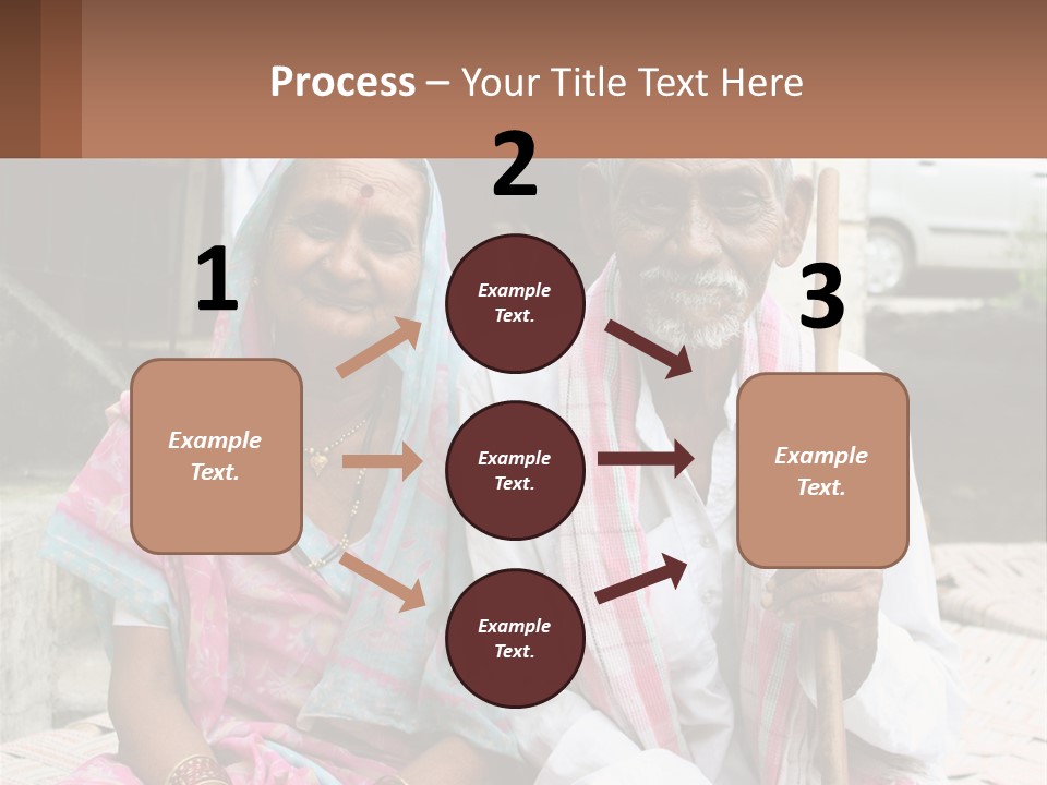 A Couple Of People Standing Next To Each Other PowerPoint Template