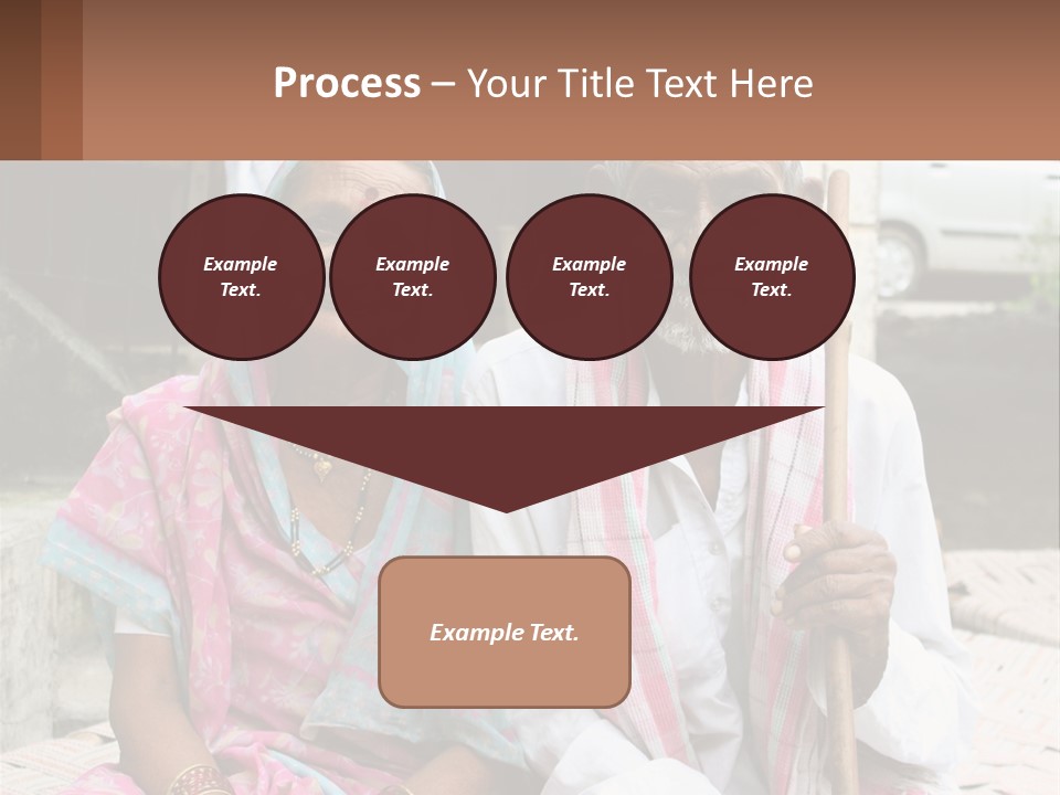 A Couple Of People Standing Next To Each Other PowerPoint Template