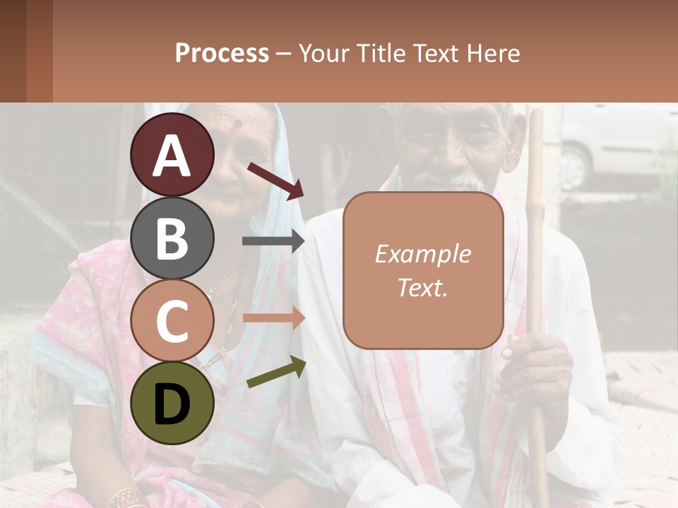 A Couple Of People Standing Next To Each Other PowerPoint Template
