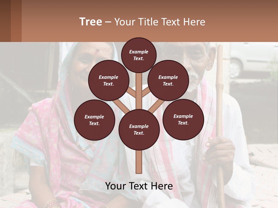 A Couple Of People Standing Next To Each Other PowerPoint Template