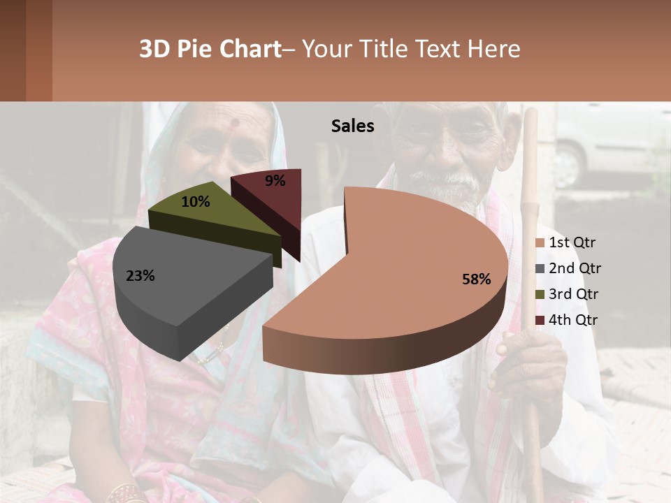 A Couple Of People Standing Next To Each Other PowerPoint Template