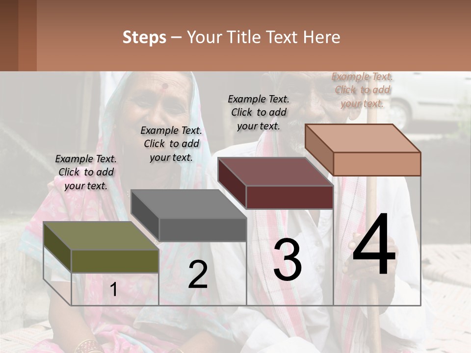 A Couple Of People Standing Next To Each Other PowerPoint Template