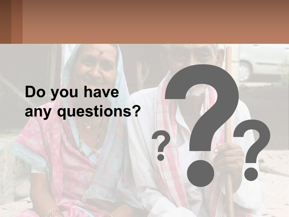 A Couple Of People Standing Next To Each Other PowerPoint Template