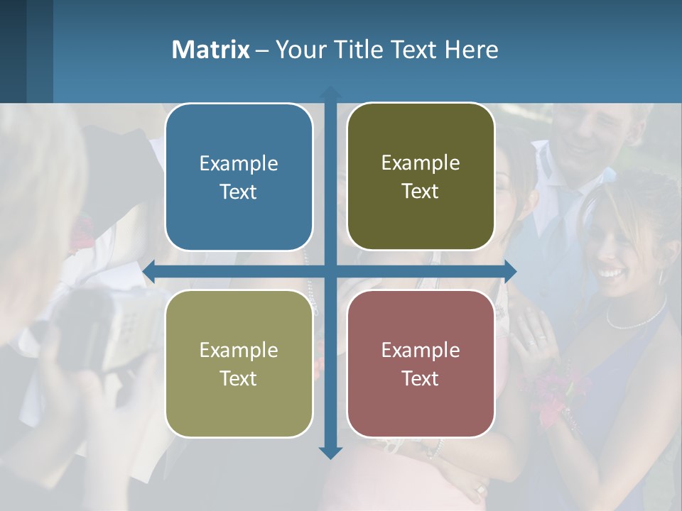 A Group Of People Taking A Picture With A Camera PowerPoint Template