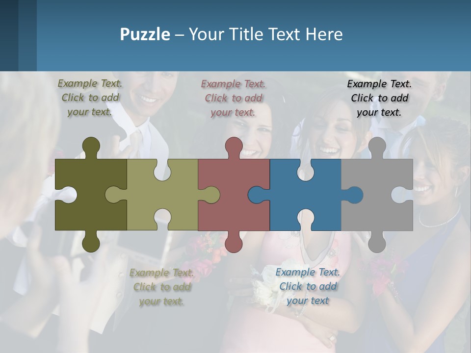 A Group Of People Taking A Picture With A Camera PowerPoint Template