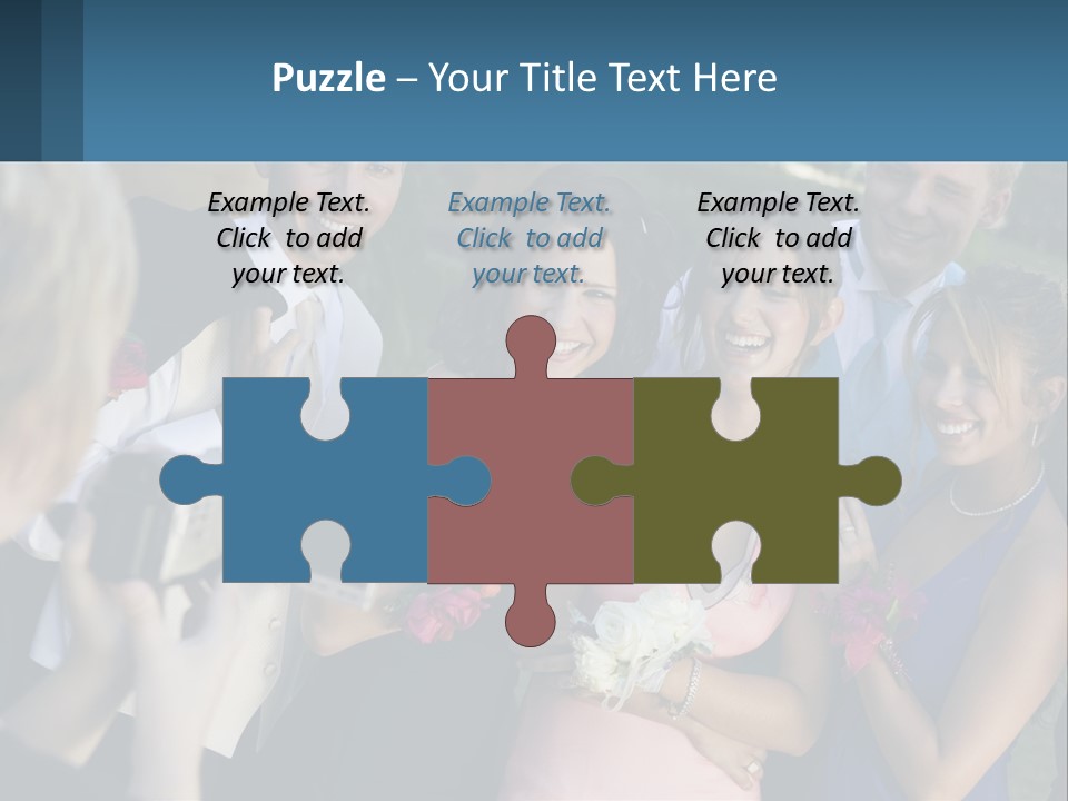 A Group Of People Taking A Picture With A Camera PowerPoint Template