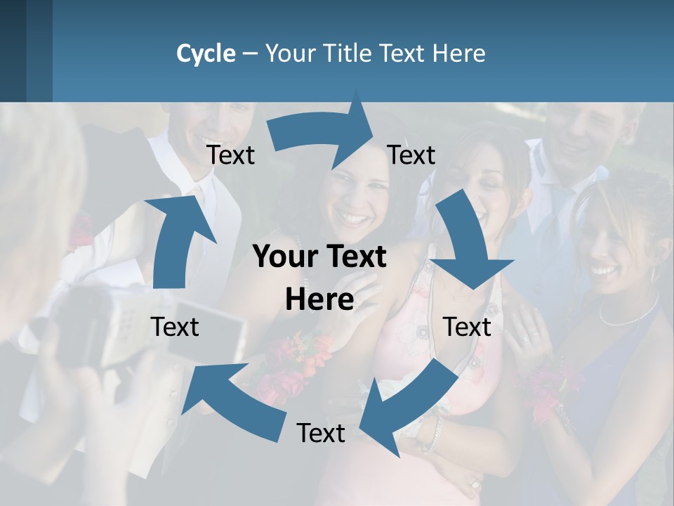 A Group Of People Taking A Picture With A Camera PowerPoint Template