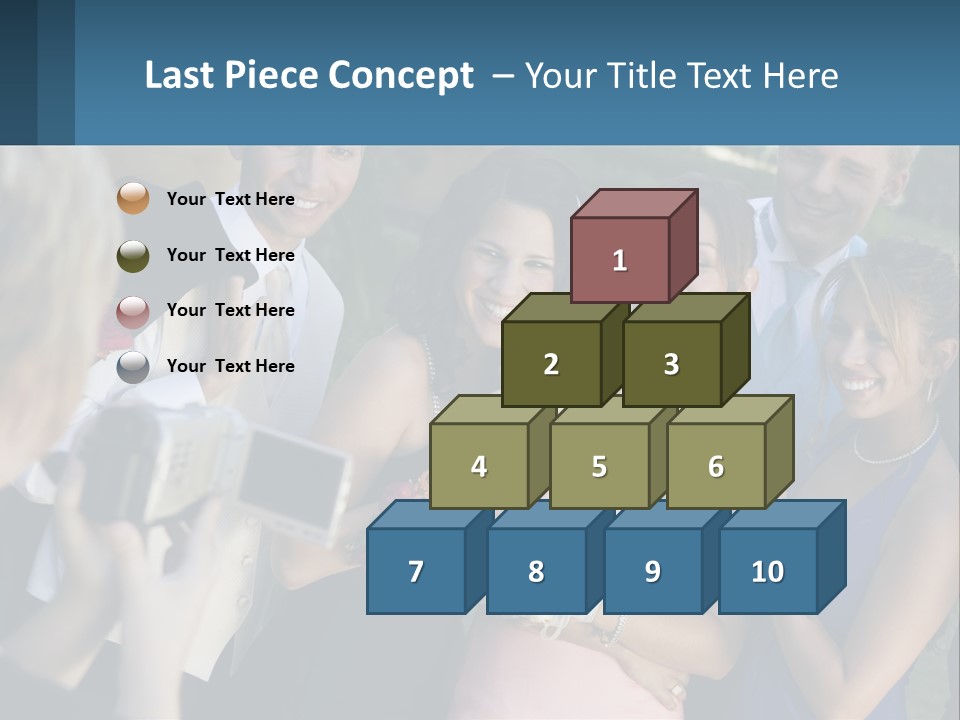 A Group Of People Taking A Picture With A Camera PowerPoint Template
