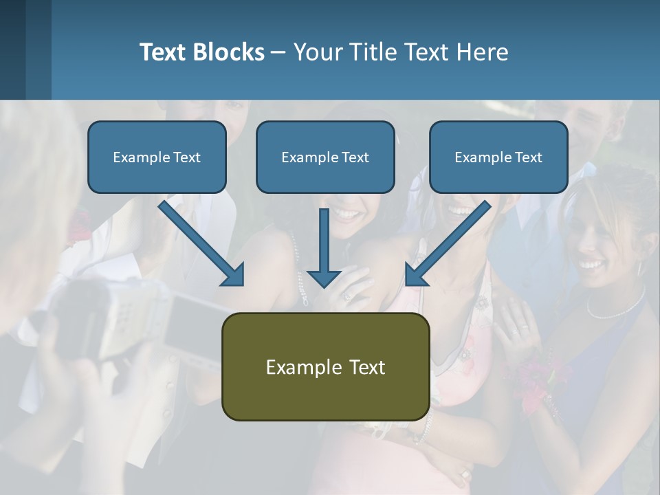 A Group Of People Taking A Picture With A Camera PowerPoint Template