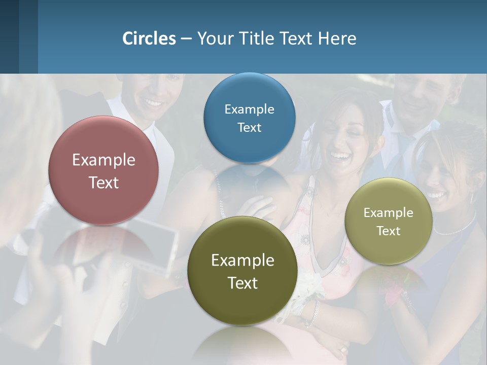 A Group Of People Taking A Picture With A Camera PowerPoint Template