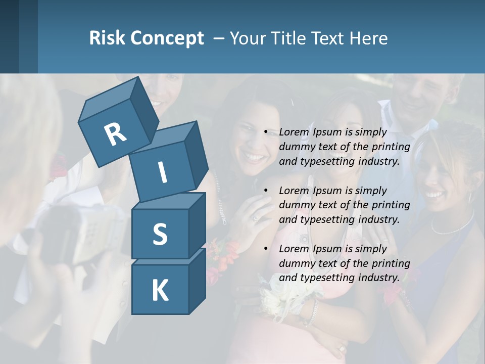 A Group Of People Taking A Picture With A Camera PowerPoint Template