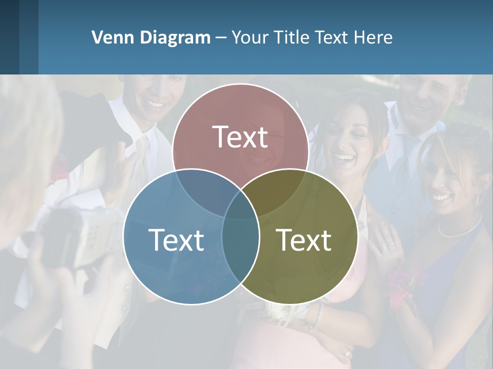 A Group Of People Taking A Picture With A Camera PowerPoint Template