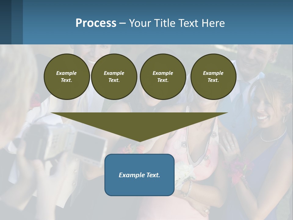 A Group Of People Taking A Picture With A Camera PowerPoint Template