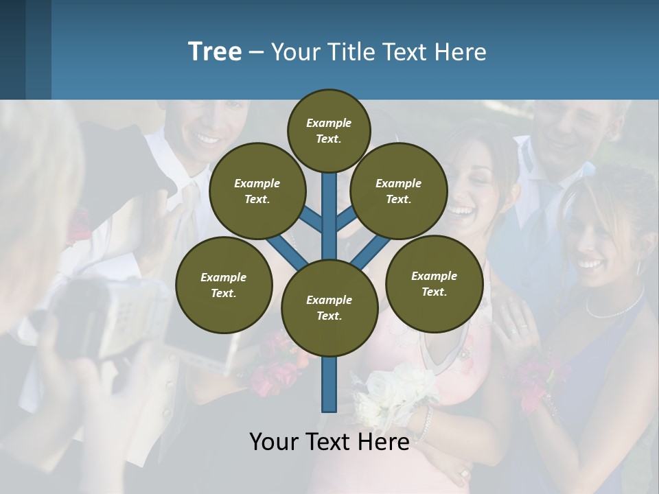 A Group Of People Taking A Picture With A Camera PowerPoint Template