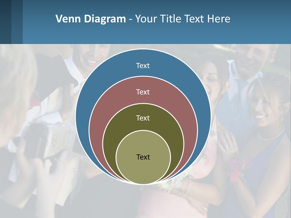 A Group Of People Taking A Picture With A Camera PowerPoint Template