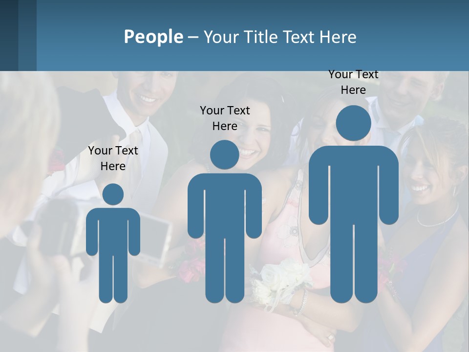 A Group Of People Taking A Picture With A Camera PowerPoint Template