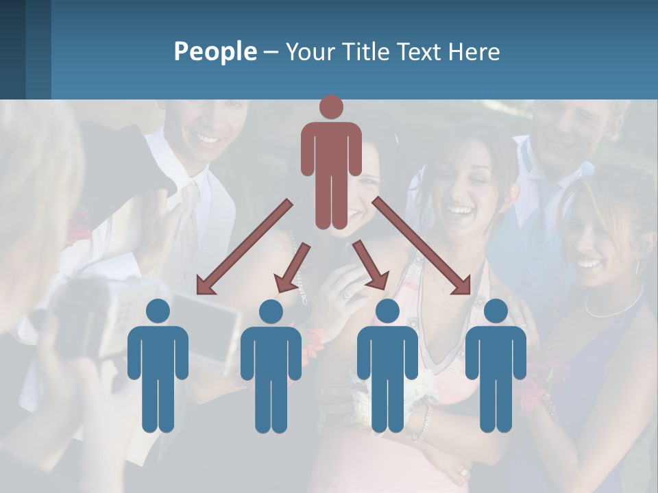 A Group Of People Taking A Picture With A Camera PowerPoint Template