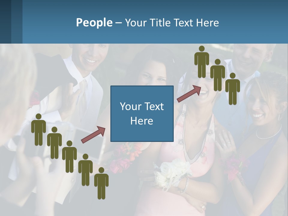 A Group Of People Taking A Picture With A Camera PowerPoint Template