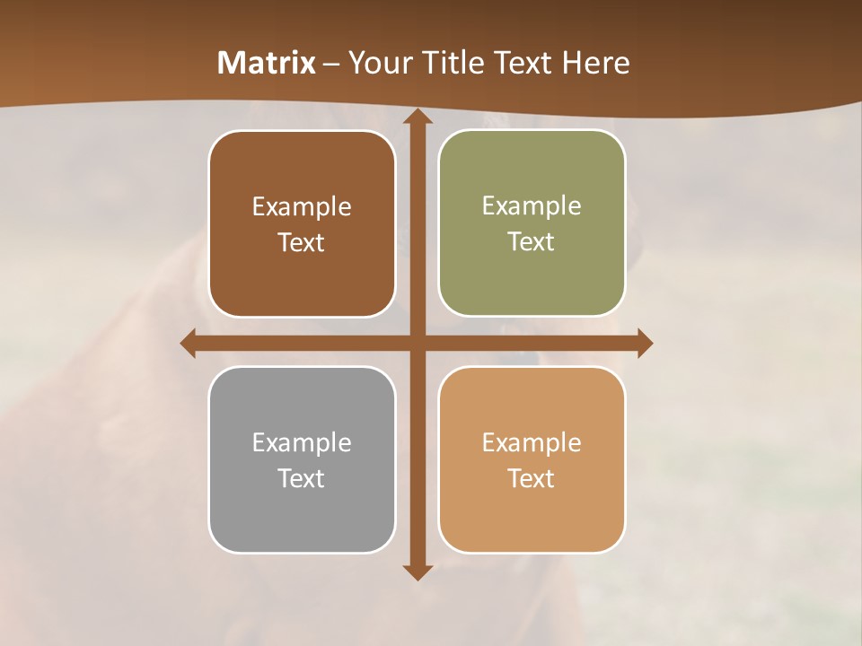 A Brown Dog Sitting On Top Of A Grass Covered Field PowerPoint Template