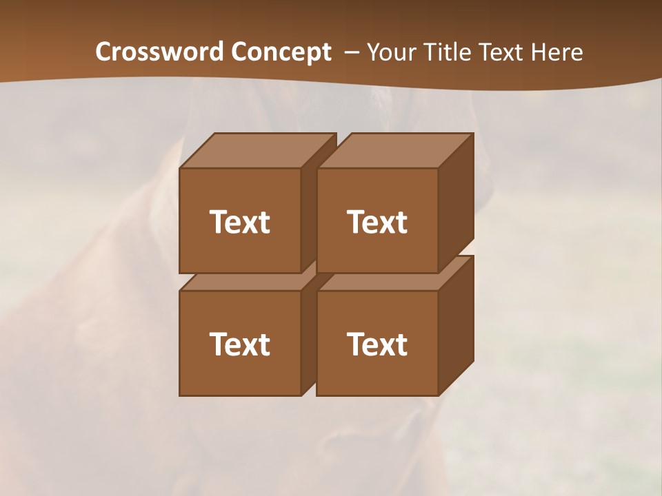 A Brown Dog Sitting On Top Of A Grass Covered Field PowerPoint Template