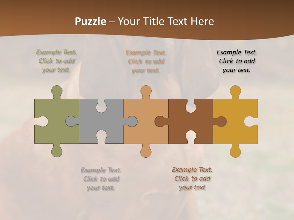 A Brown Dog Sitting On Top Of A Grass Covered Field PowerPoint Template