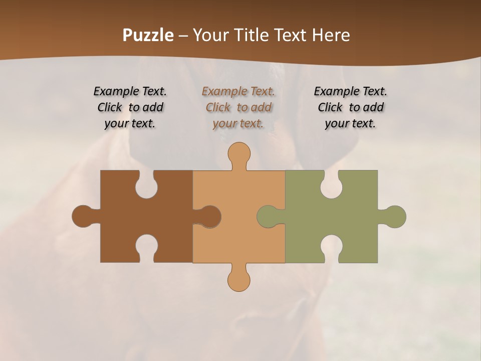 A Brown Dog Sitting On Top Of A Grass Covered Field PowerPoint Template