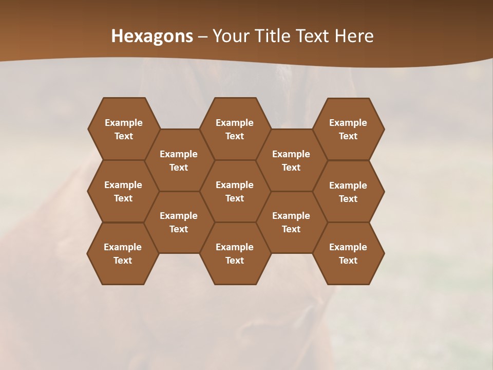A Brown Dog Sitting On Top Of A Grass Covered Field PowerPoint Template