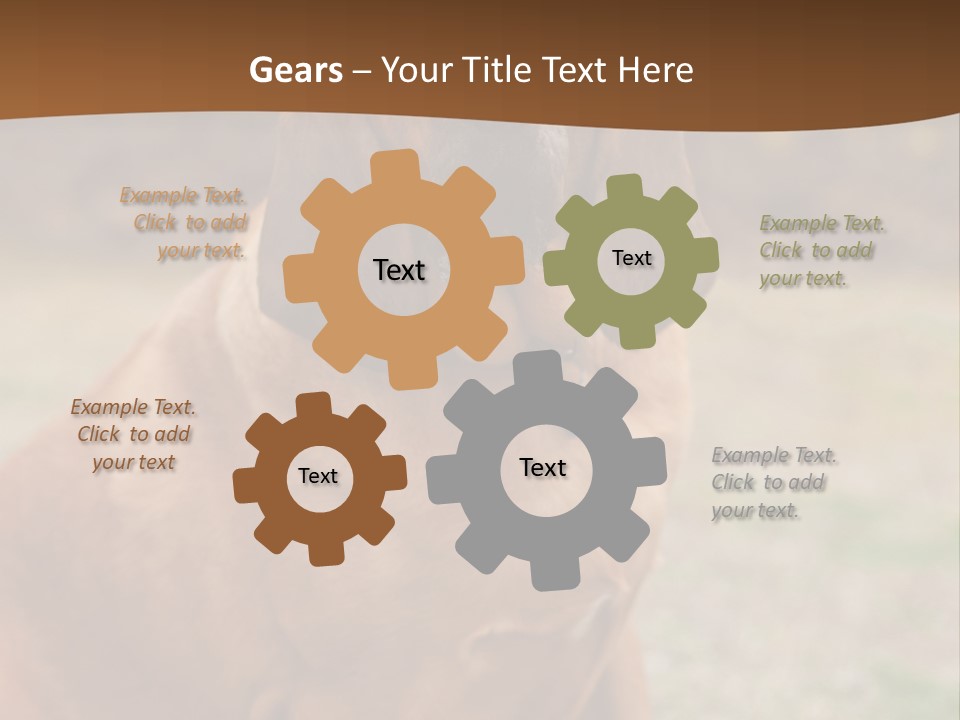 A Brown Dog Sitting On Top Of A Grass Covered Field PowerPoint Template