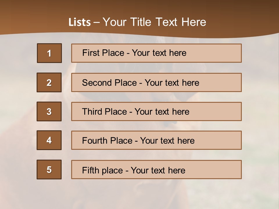 A Brown Dog Sitting On Top Of A Grass Covered Field PowerPoint Template