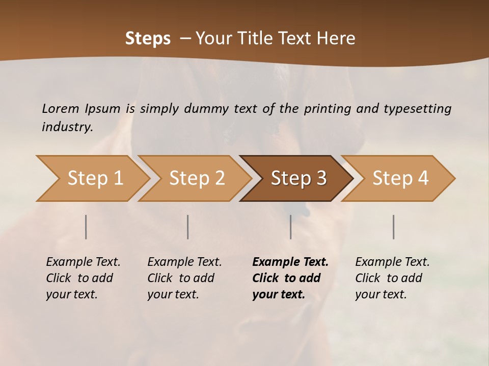 A Brown Dog Sitting On Top Of A Grass Covered Field PowerPoint Template