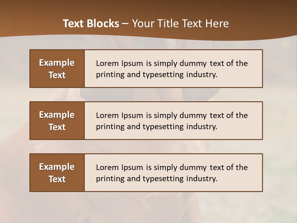 A Brown Dog Sitting On Top Of A Grass Covered Field PowerPoint Template