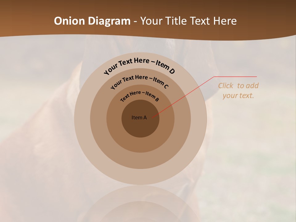 A Brown Dog Sitting On Top Of A Grass Covered Field PowerPoint Template