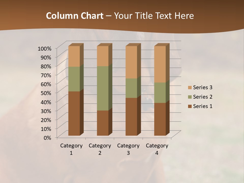 A Brown Dog Sitting On Top Of A Grass Covered Field PowerPoint Template