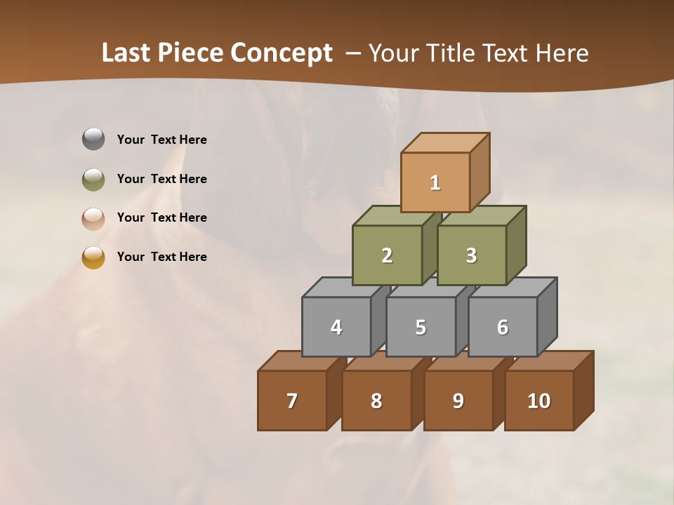 A Brown Dog Sitting On Top Of A Grass Covered Field PowerPoint Template