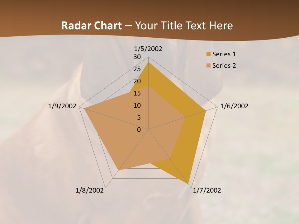 A Brown Dog Sitting On Top Of A Grass Covered Field PowerPoint Template