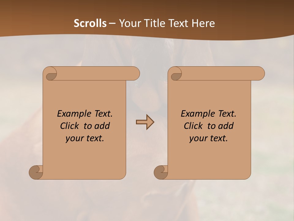 A Brown Dog Sitting On Top Of A Grass Covered Field PowerPoint Template